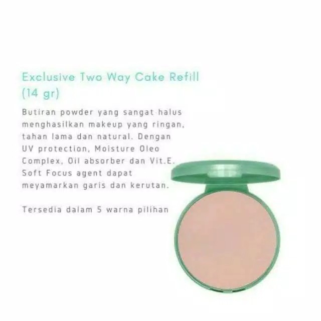 ORIGINAL Wardah Exclusive Refill Two Way Cake TWC