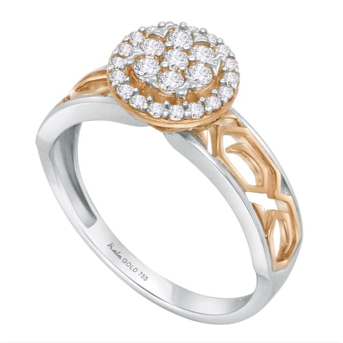 

Dominique Jewellery-Cincin Batik Collection Hala Gold 75% SNI 3WSZ1387