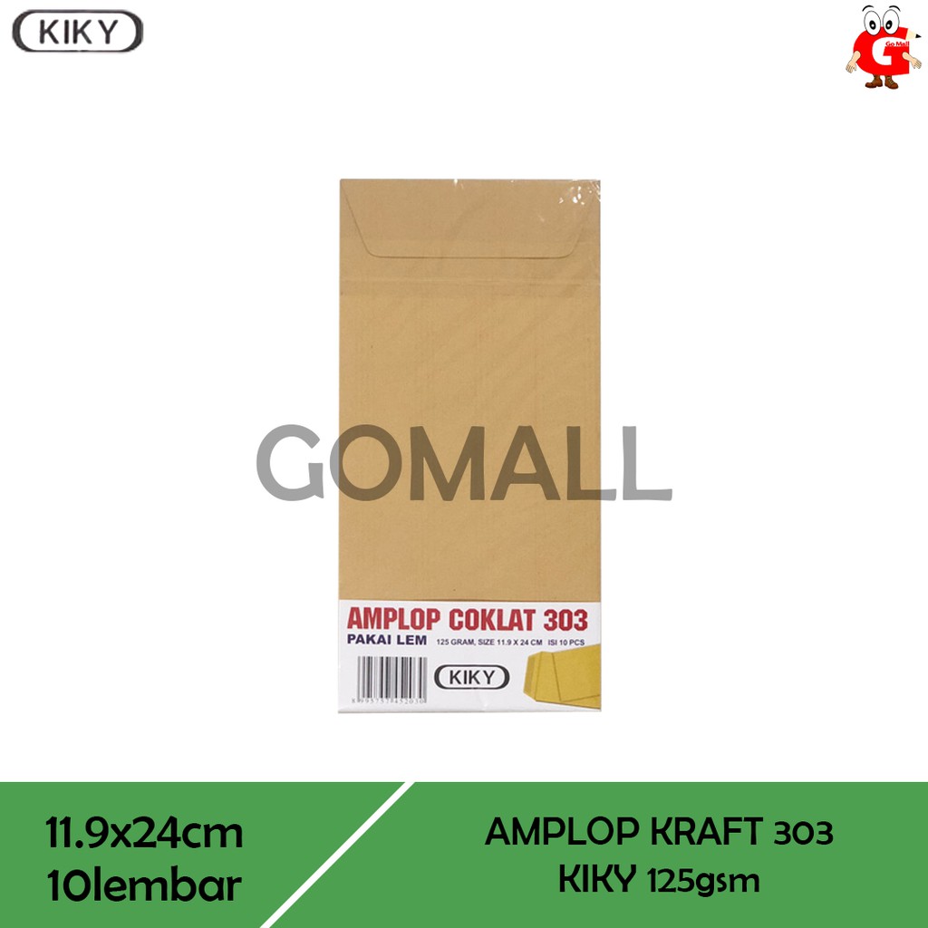 

Amplop Coklat Lem 303 125gsm KIKY