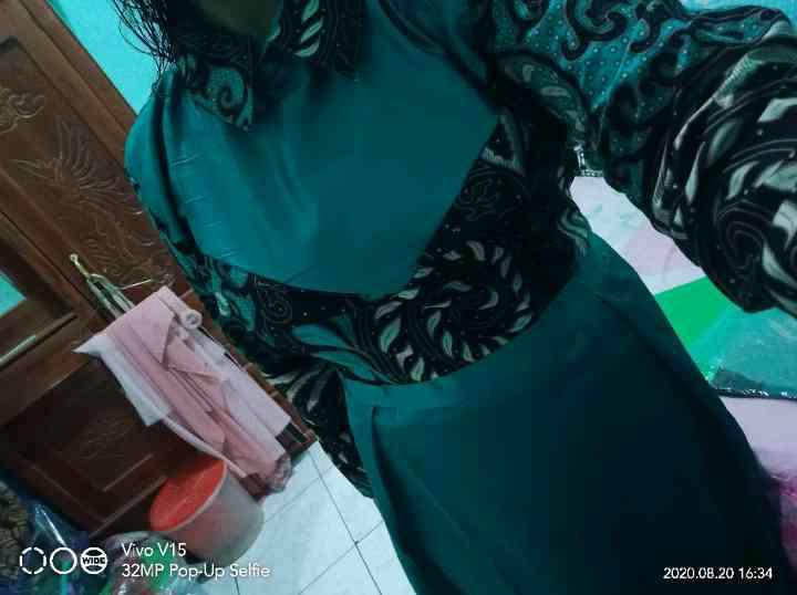 Maura Couple - Sania Ruffle Batik Couple Ori Ndoro Jowi Garansi Termurah Shopee - Batik Modern Cg1