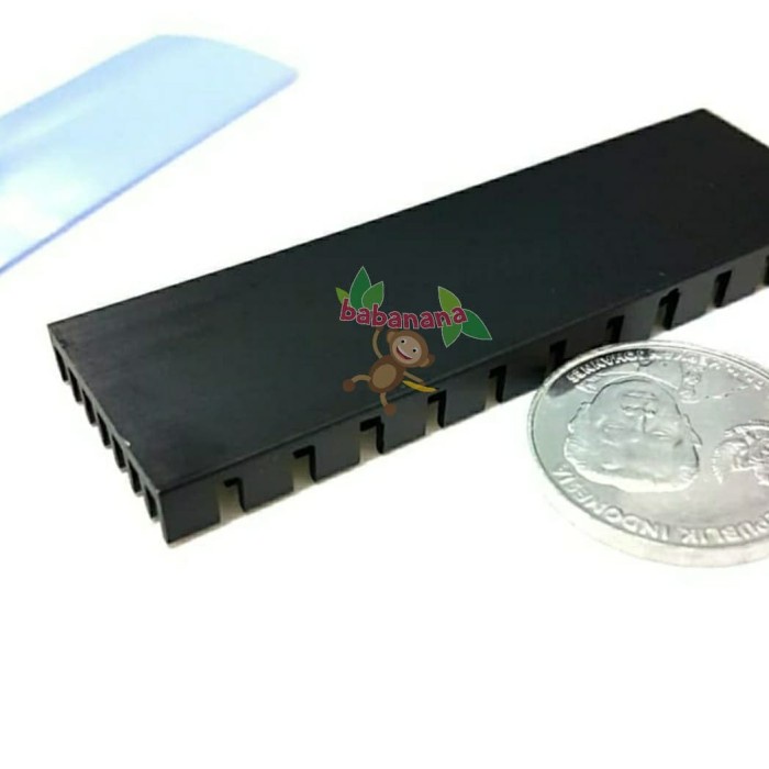 M.2 NVME M.2 SATA COOLING HEAT SINK HEAT SPREADER 2280 SSD Heatsink solid state Cooler Heat Thermal Black Wafer Tebal