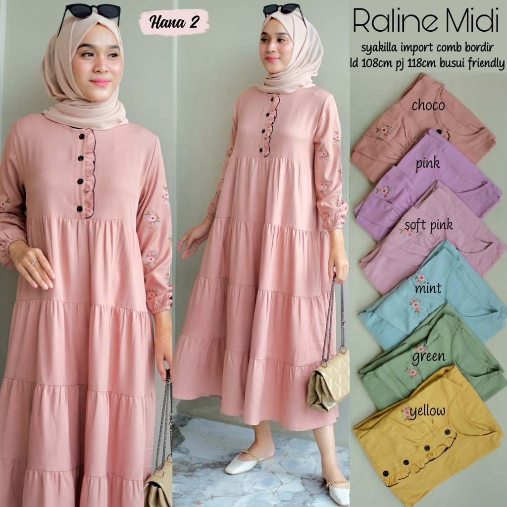 RALINE MIDI DRESS BY HANA2