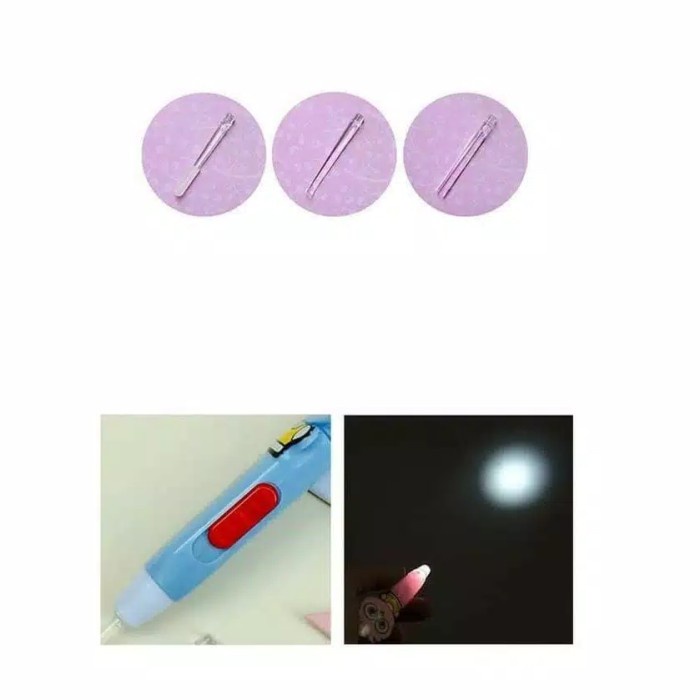 TokoPapin Korek Kuping LED Cotton Bud Alat Pembersih Telinga Korek Kuping Anak Bayi