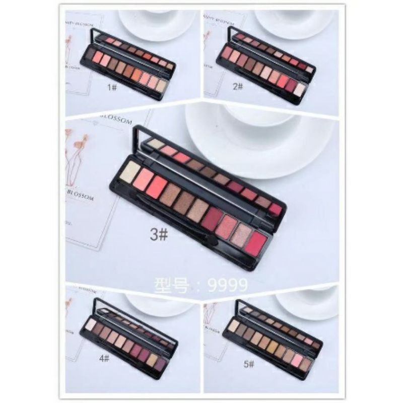 LA-Fashion Matte Eyeshadow Pallet Makeup 10 warna 9999