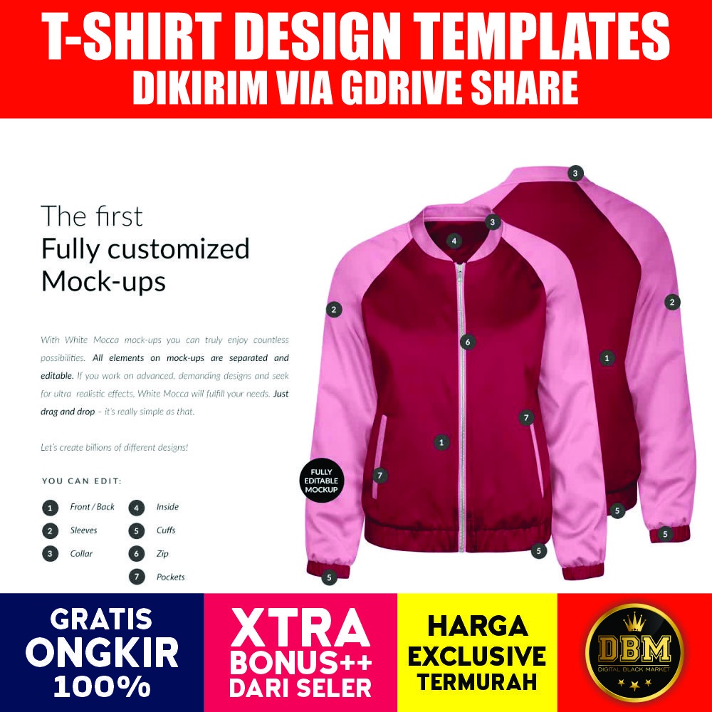 Satin Bomber Jacket 3x Mockups Set - Adobe Photoshop