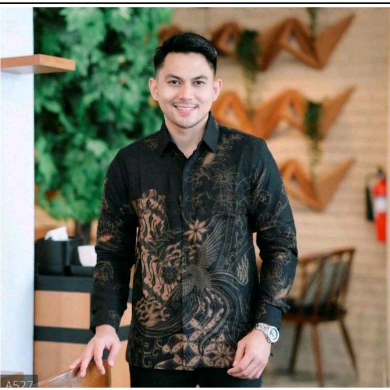Dobyy Peksi Kemeja batik pria lapis furing