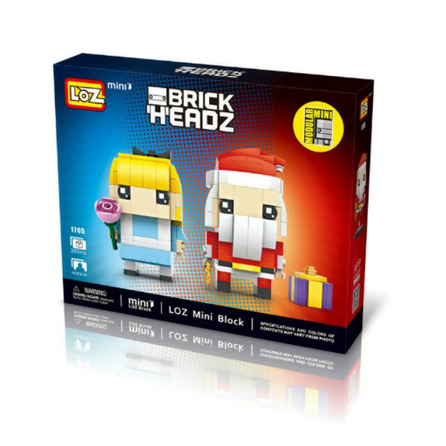 Alice in wonderland and santa claus 1705 - Lego Loz Mini Nanoblock