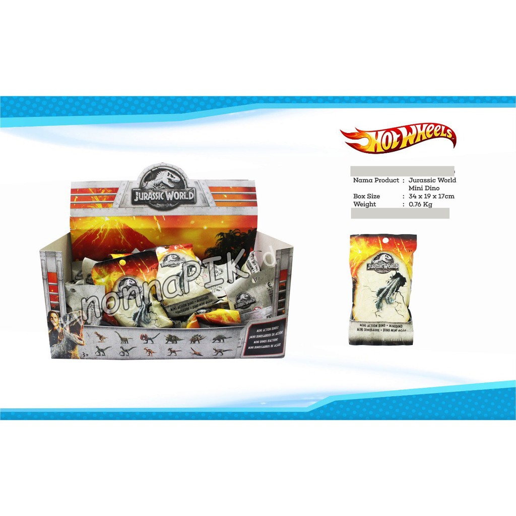 Mattel - Jurassic World Mini Action Dinos Blindpack - Blind Bag - Surprise Toys