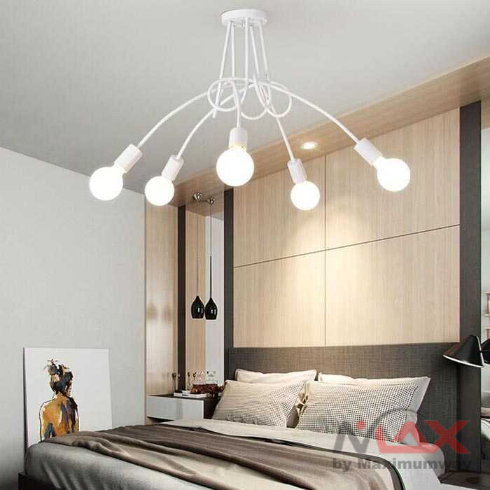 Lampu Gantung plafon Gaya Antik Retro Design sangat unik Lampu hias Cafe gaya industrial bahan besi anti karat 5 lampu Loft Black Northern Europe Kitchen Modern Chandelier Led E27 Iron Decoration Lamp Fixtures for Living Room Home Bedroom Cafe