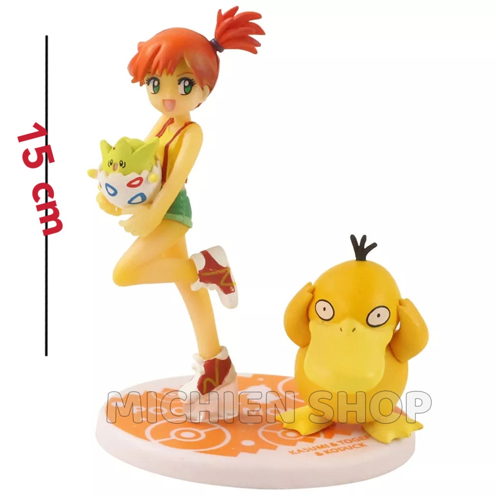 Action figure gem pokemon kasumi togepy koduck psyduck