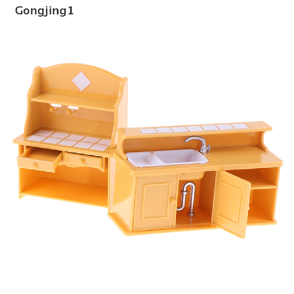 Gongjing1 Mainan Miniatur Peralatan Dapur Bahan Plastik Untuk Aksesoris Rumah Boneka 1 / 12