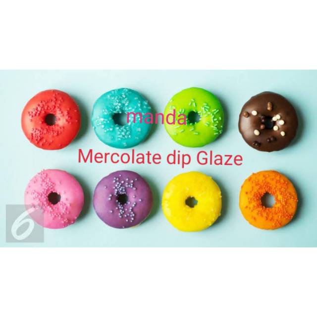 

Mercolate dipping glaze topping kue donat 250 gram