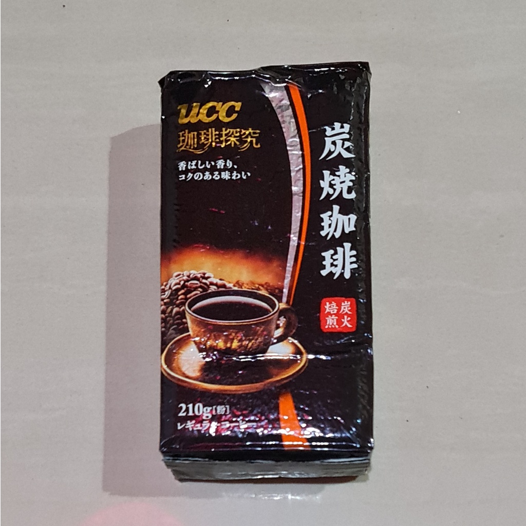 UCC Ueshima Exploration Charcoal Regular Coffee Powder 210 Gram