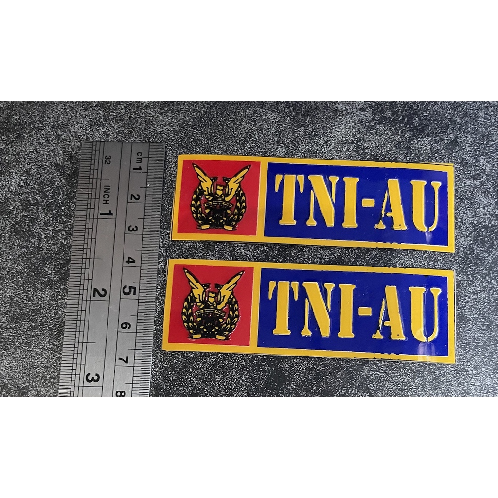 Sticker Plat TNI AU  - Stiker Plat TNI AU - Stiker TNI AU Mobil - Stiker Motor TNI AU