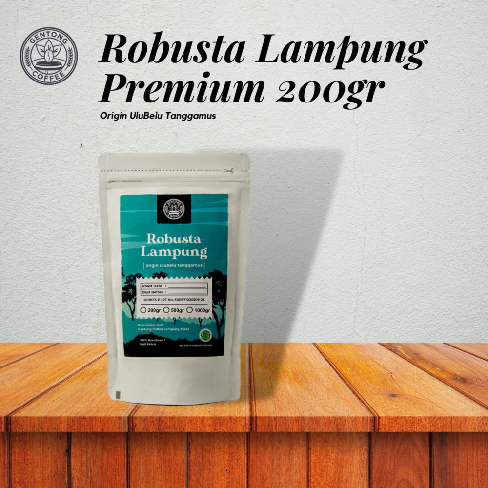 

Biji Kopi Bubuk Robusta Lampung Gentong Coffee Premium 200gr
