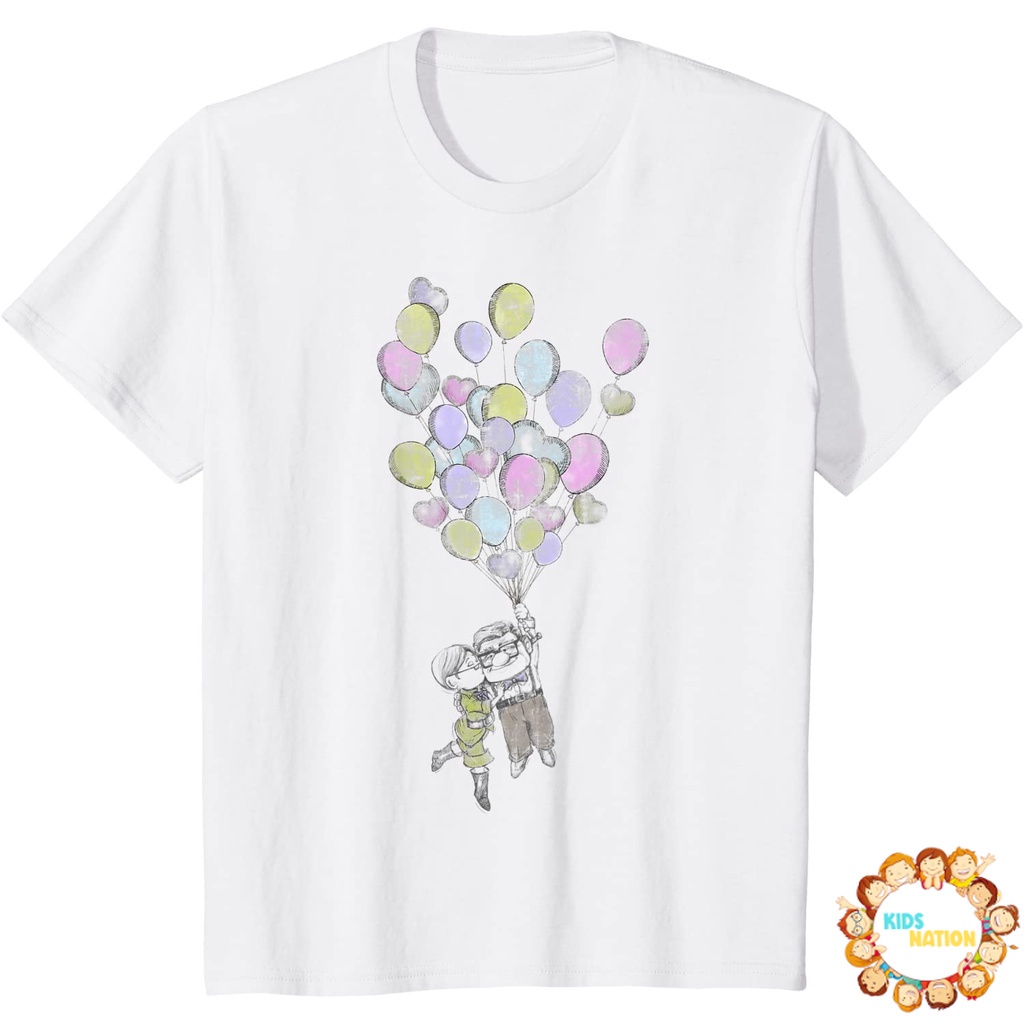 Baju anak Disney Pixar Up Ellie & Carl Balloons T-Shirt