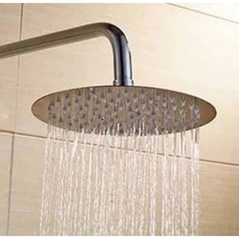 Head shower bulat stainless 304 / wall shower stainles / shower tembok bulat stainless