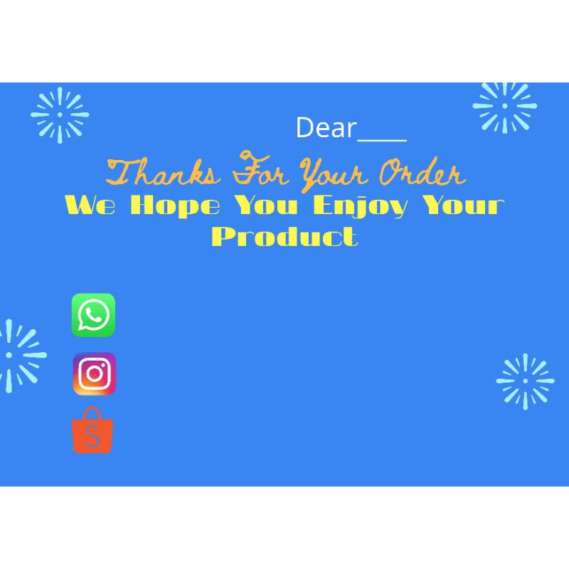 

THANK CARD