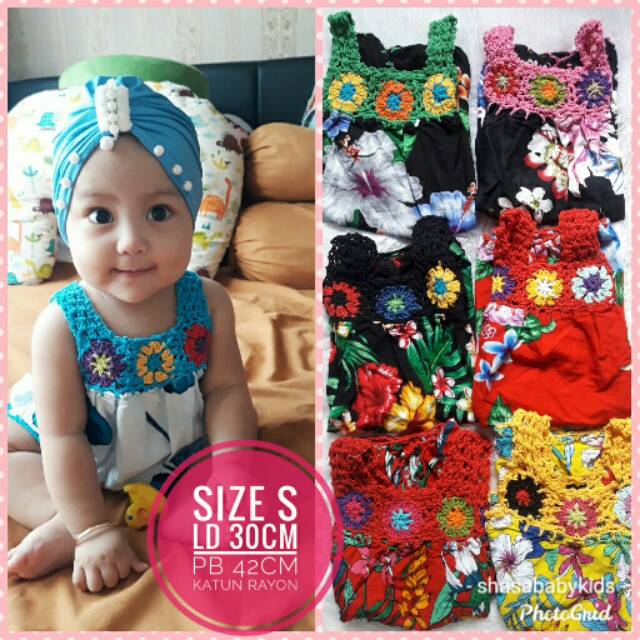 (pilih motif) shasababykids daster anak daster bayi daster rayon anak daster anak rajut