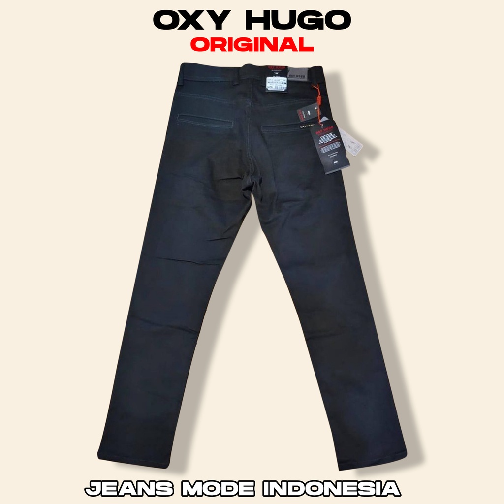 Celana panjang slimfit pria OXY HUGO original  Chinos Soft