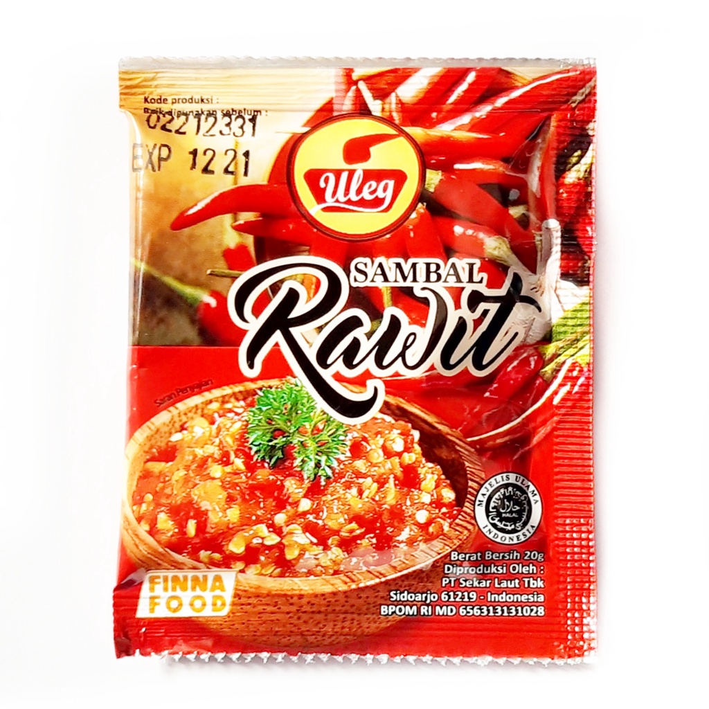

Sambel Rawit Uleg 20g Finna Food Halal Bisa COD bumbudapurbintang