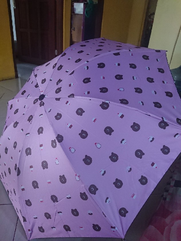 Payung Motif Lucu Karakter Brown Payung Magic 3d Lipat Tebal /  Payung / Payung Lipat
