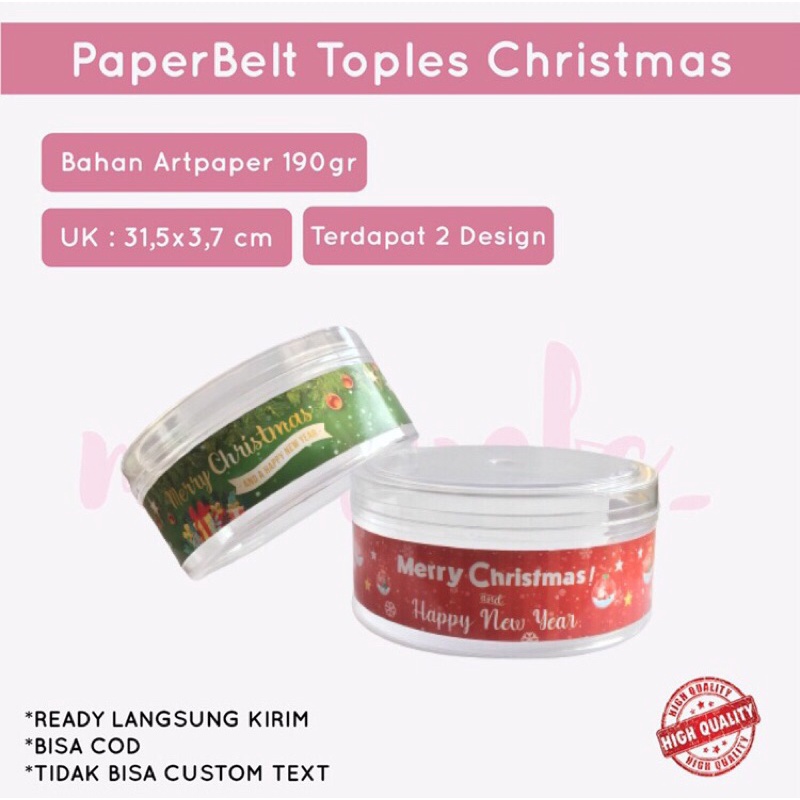 

{READY STOCK}PaperBelt Toples Kue NATAL