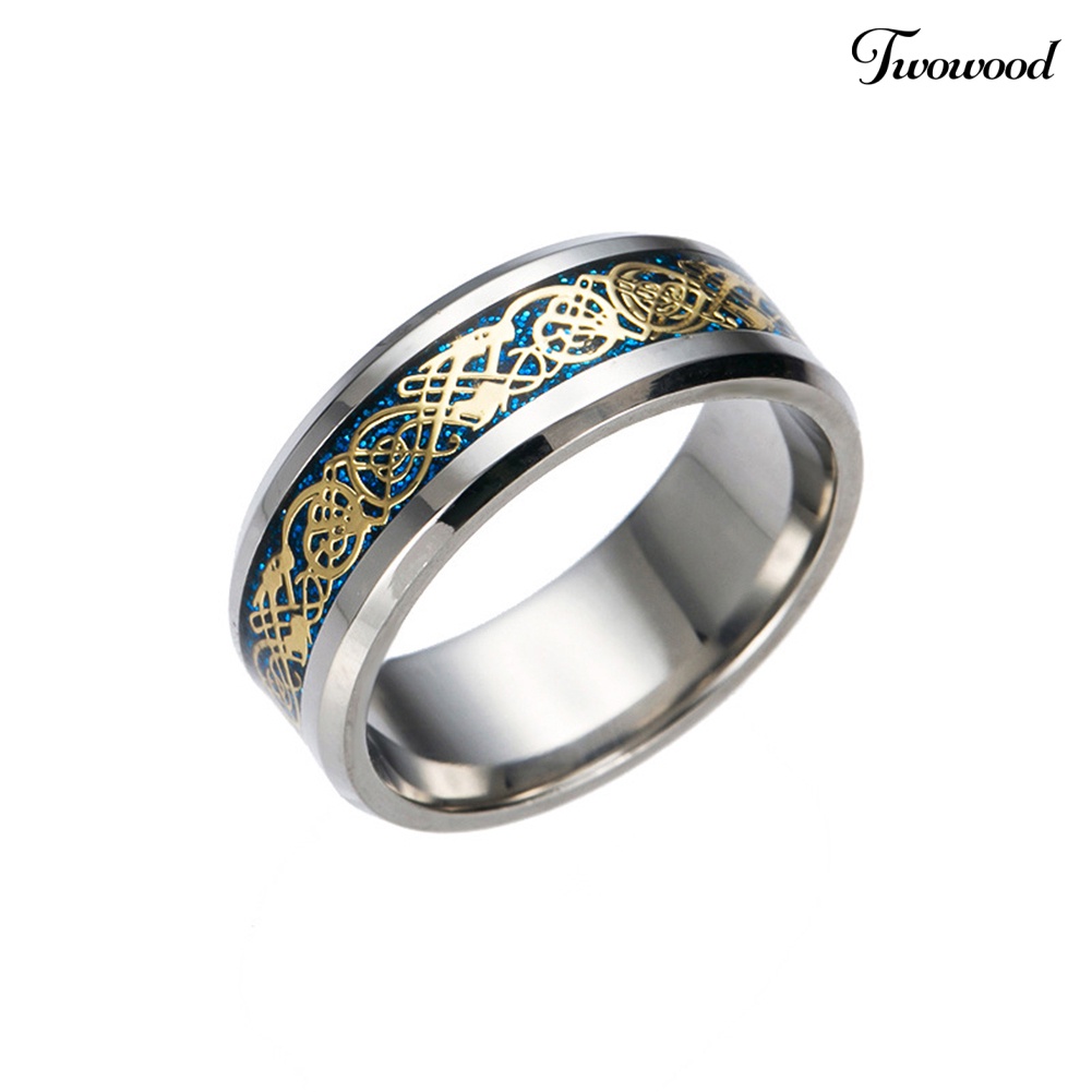 Cincin Bahan Titanium Steel Untuk Pria