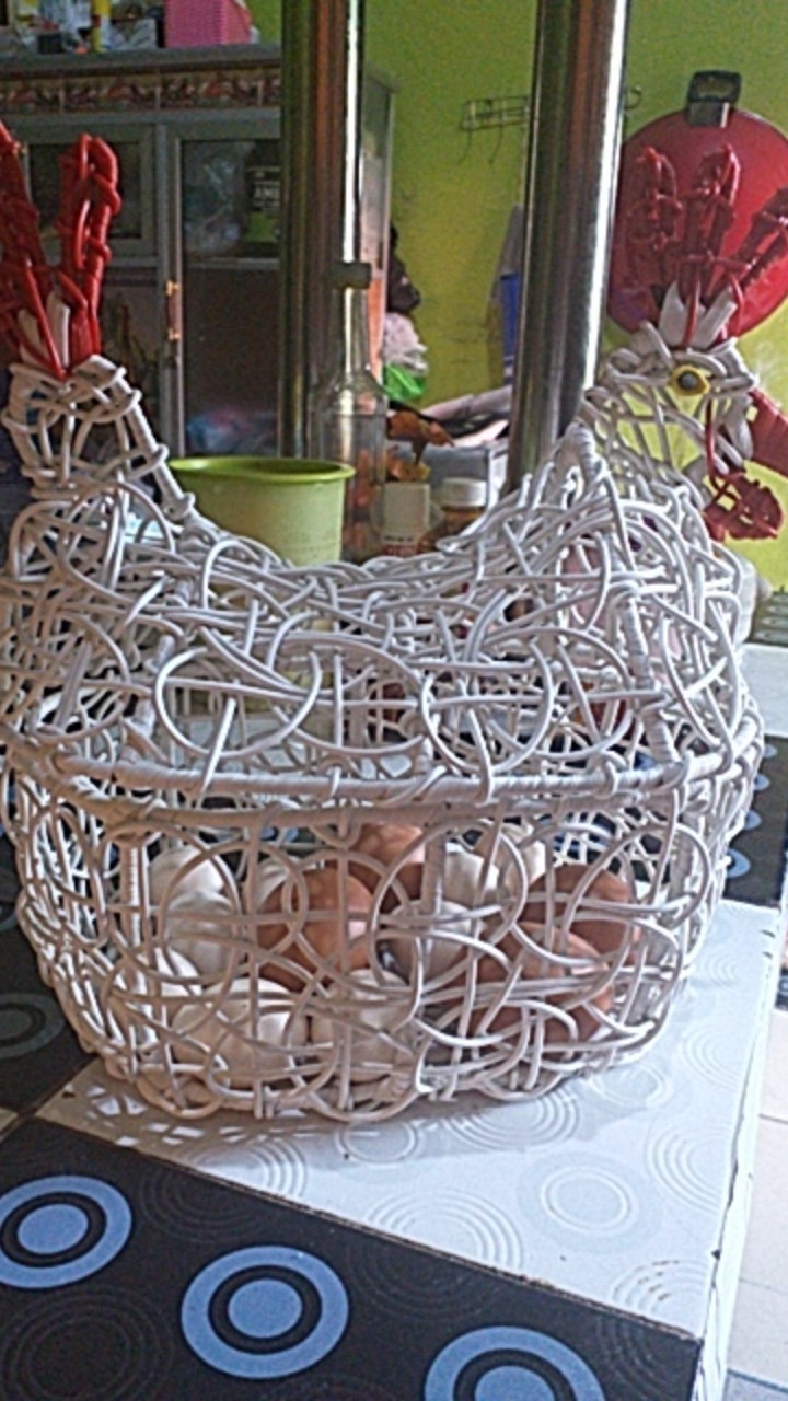 Keranjang Telur Ayam Muat 30 Telur 25x17x30cm/tempat Telor