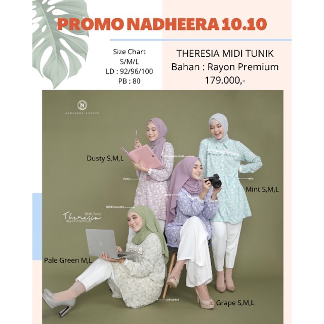 Termurah Tunik Nadheera Luxury