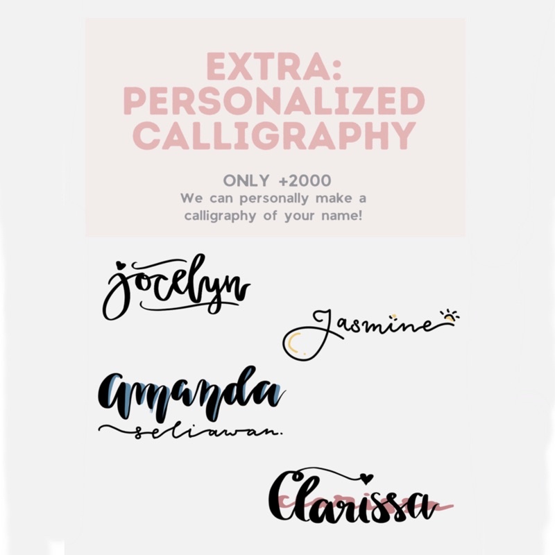 

Extra: Custom Calligraphy