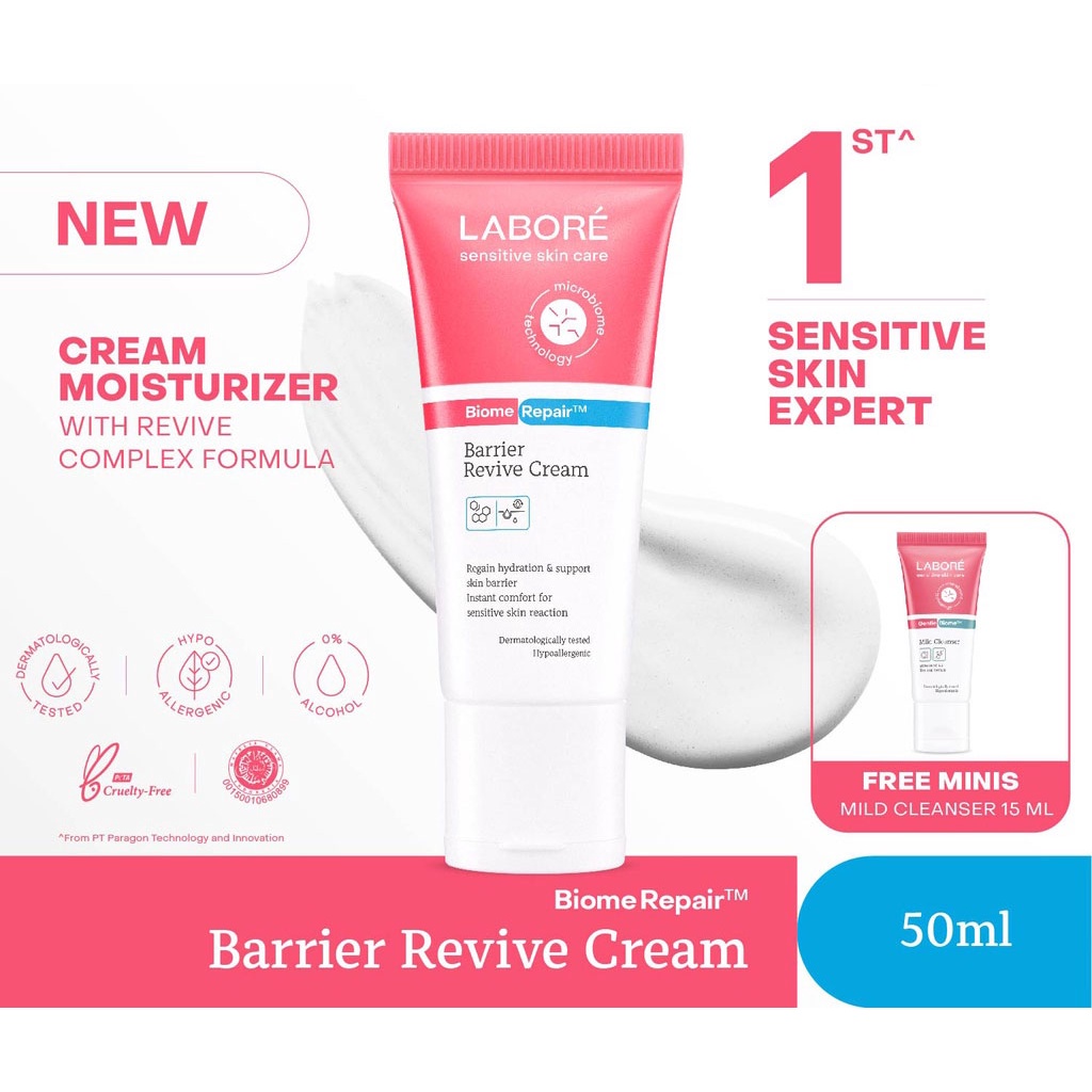 LABORE BiomeRepair Barrier Revive Cream Pelembab Kulit Sensitif