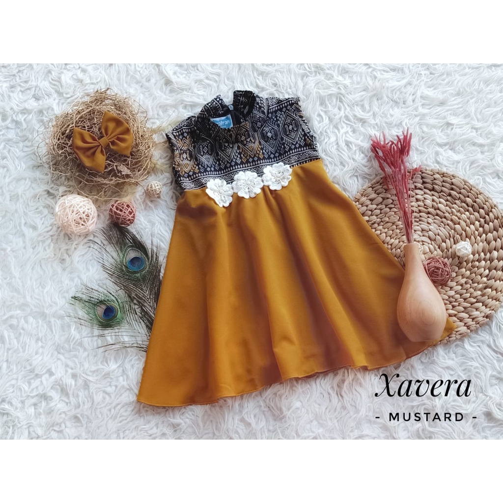 Dress Xavera Anak Unik/Gaun Pesta/Dress Anak