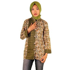 Blus Batik I Blouse Batik I Blus Kerja Wanita Batik Dewina - Warna 1