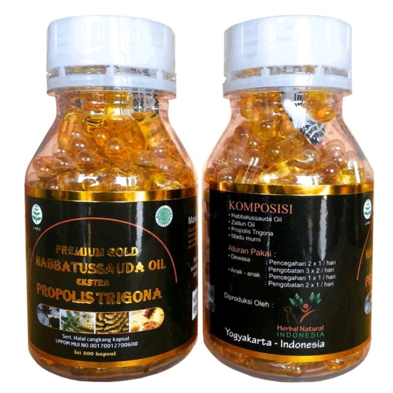 HABBATUSSAUDA EXTRA PROPOLIS TRIGONA 4 IN1 HABBATUUSSAUDA PROPOLIS TRIGONA MADU MURNI MINYAK ZAITUN