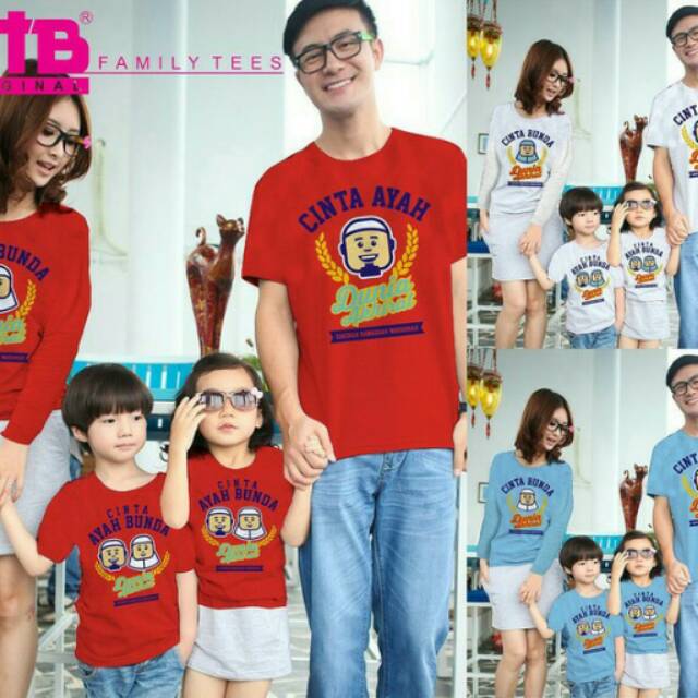 BAJU KAOS  KELUARGA COUPLE  FAMILY  Shopee Indonesia