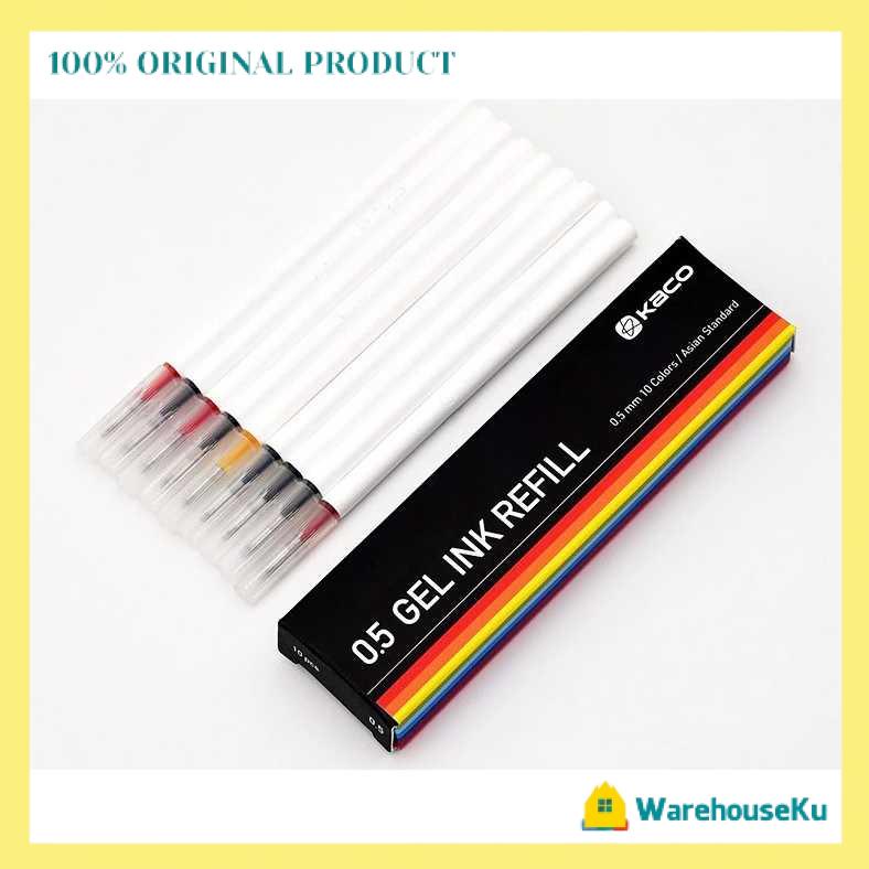 

Refill Tinta Pulpen Gel Ink Bolpoin 0.5mm 10 PCS Mix Ink