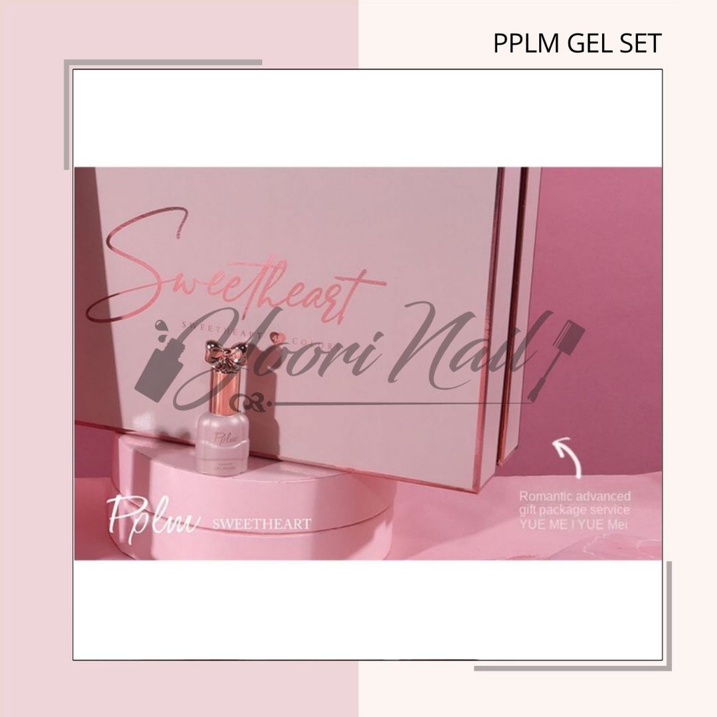 PPLM Sweetheart gel 12ml colors set kutek set nail gel paket gel polish kutek