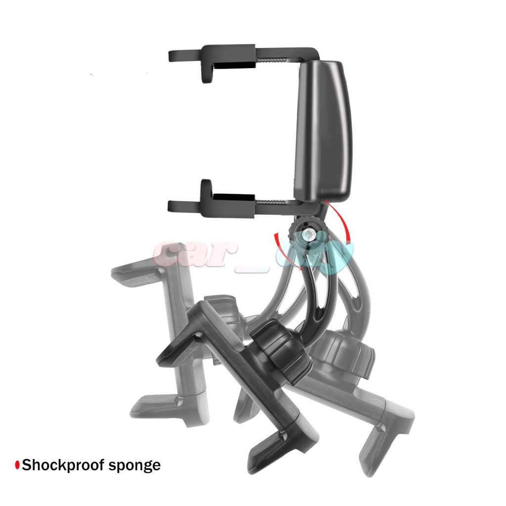 Bracket Dudukan Handphone GPS Teleskopik Rotasi 360 Derajat Untuk Kaca Spion Mobil