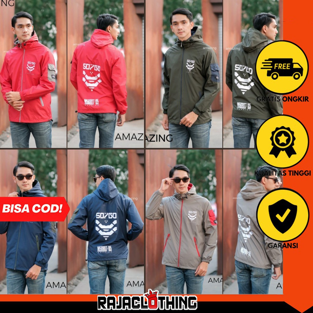 RCL - Amazing Jaket Gen-X Adventure Pria / Jaket Parasut Gunung / Jaket Windbreaker / Jaket Running