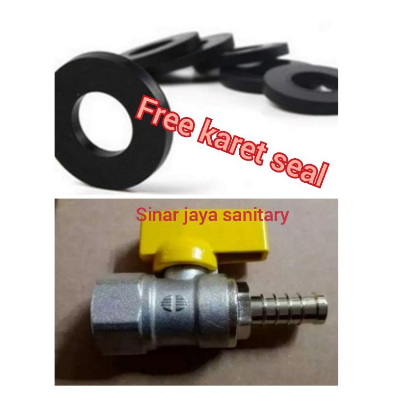 Stop kran gas rifeng drat dalam 1/2 inch / stop keran gas rifeng