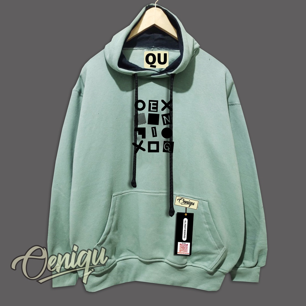 Hoodie oversize unisex original OENIQU motif OENIQ MINT