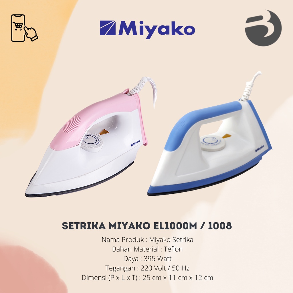 SETRIKA MIYAKO EL1000M / 1008