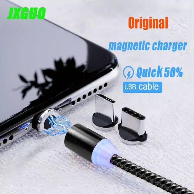 COD Kabel Data / Charger USB Magnetik Quick Charge fast apple  iPhone USB Micro Oppo Samsung xiaomi