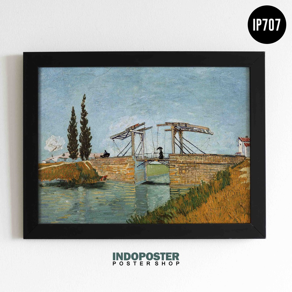 

Poster Lukisan Repro Vincent Van Gogh The Langlois Bridge At Arles PIPIMOCI A3 40X30cm