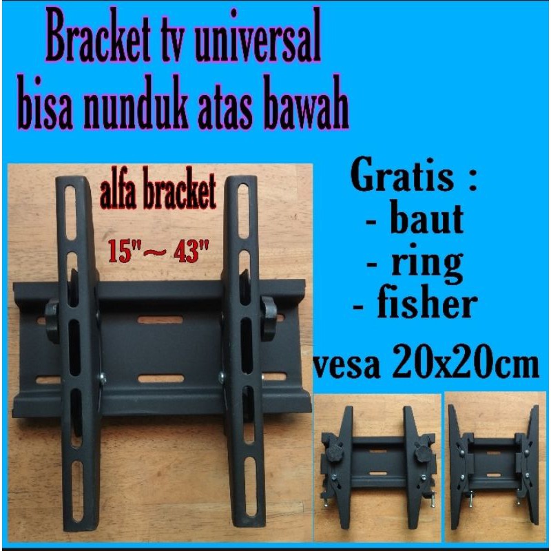 Bracket tv Led Lcd   21&quot;~ 43&quot;  bisa semua merk tv ,bahan super tebal kuat kokoh