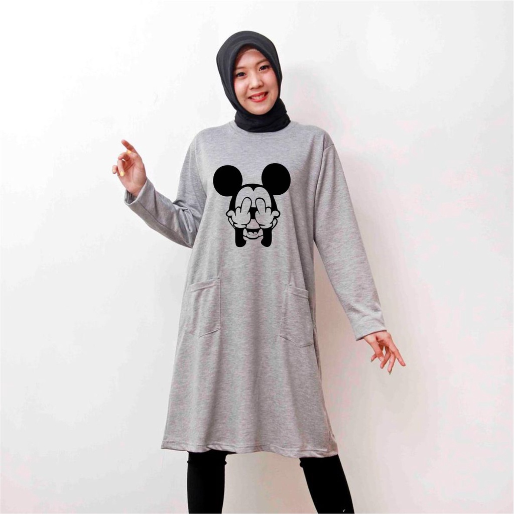 Baju model Tunik hijab terkini wanita ootd terbaru MICKEYFAK
