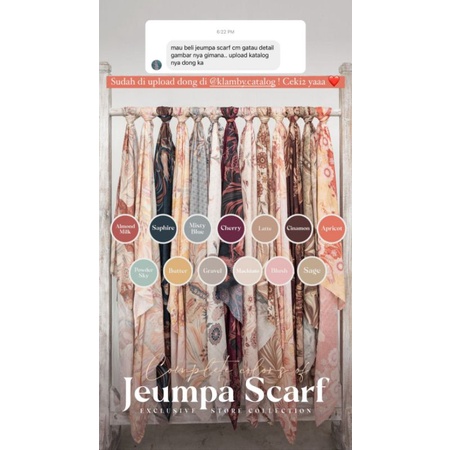 JEUMPA SCARF BY WEARING KLAMBY