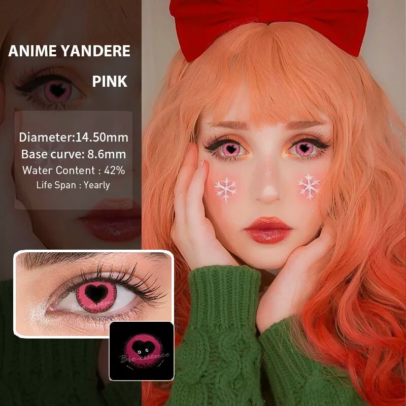 SOFTLENS COSPLAY ANIME ZOMBIE HALLOWEEN PINK SERRIES