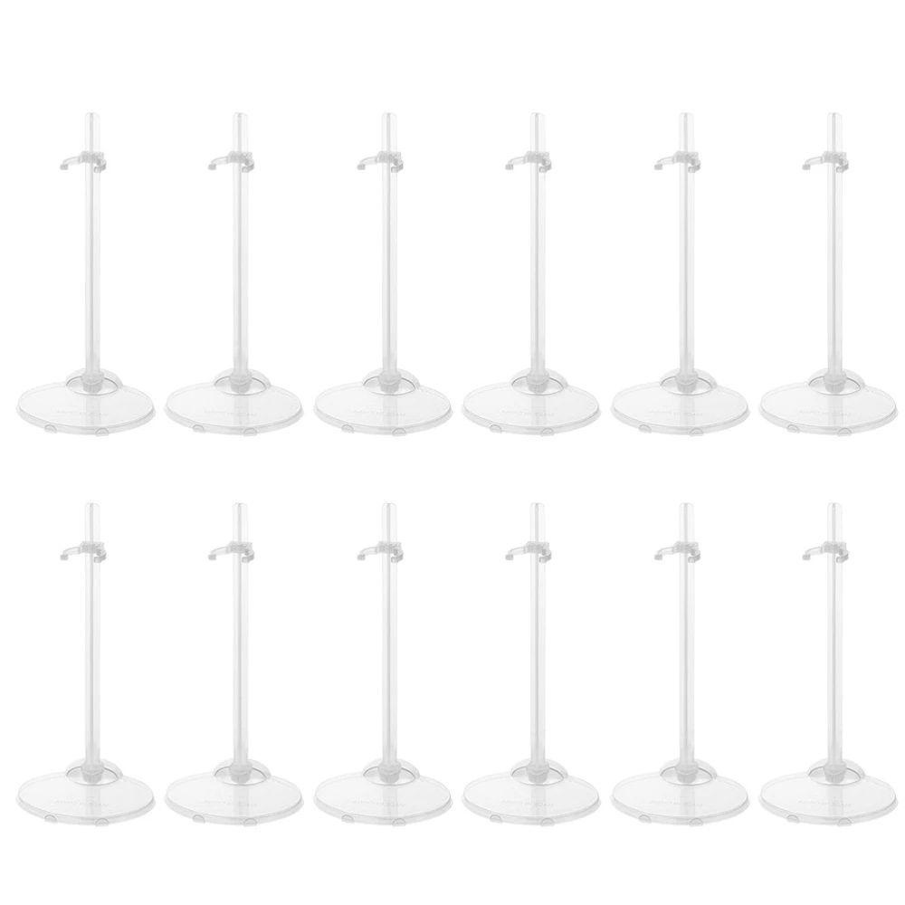 Needway   Figure Display Holder Boneka Aksesoris Hadiah Anak1Per6 Boneka Rak Transparan 11inci Boneka Prop Up Boneka Stand Boneka